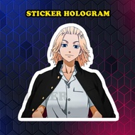 Stiker Hologram Mikey tokyo revengers3 ukuran 8 cm