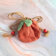 Pouch Jimat / wadah jimat/ gantungan/ pouch jimat serut/ pouch jimat tomat MB