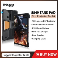 Unihertz 8849 Tank PAD 8849 Rugged Projector Phone Tablet Android 32GB 512GB 21000mAh 10.95" FHD Dua