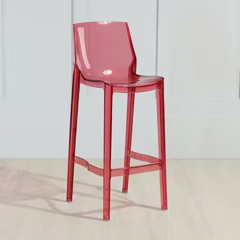 Pink Breakfast Bar Chair Stool Plastic Outdoor Reinforce Clear Legs Make Aesthetic Up Mainstays Hock