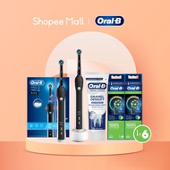 [Free Oral-B Enamel Densify Toothpaste] Oral-B Pro 2 2900 Electric Toothbrush + 2x Cross Black Refills 3s