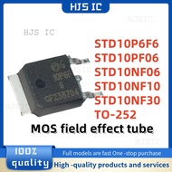 1-5PCS STD10P6F6 10P6F6 STD10PF06 10PF06 STD10NF06 10NF06 STD10NF10 10NF10 TO-252 MOS field effect t