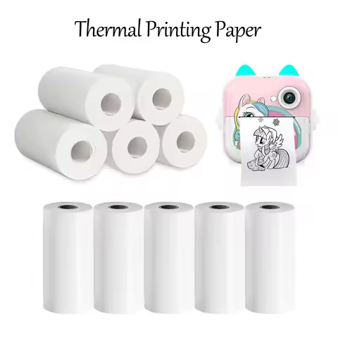 57*25MM Thermal Printing Paper for Q5 Kids Camera Instant Print M3 M5 Mini Printer Paper Replacement