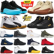 O1YN Designer 12s Men Basketball Shoes Stealth 12 Maniere University Blue Black Royalty Taxi Playoff