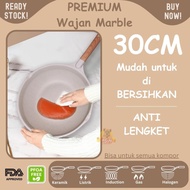 Marble frying pan 30CM PREMIUM non-stick frying pan THICK INDUCTION