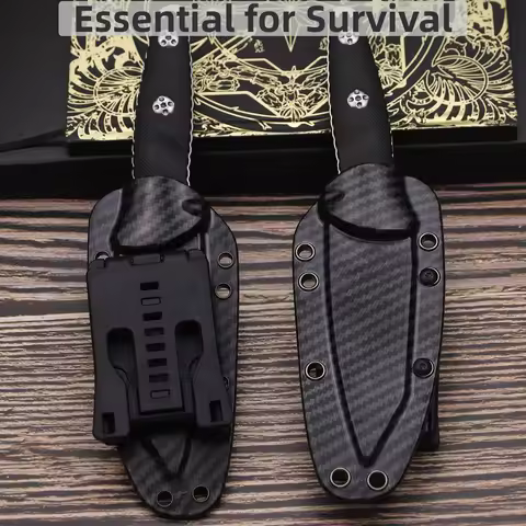 USA M390 outdoor hunting knife + scabbard, all-in-one jungle hunting knife, outdoor EDC survival kni