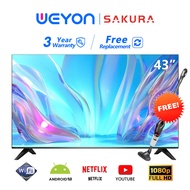 Sakura 43 Inch Smart Android 9.0 Smart TV 32 Inch tv 40 Inch LED/Wifi/YouTube/Netflix/DVB-T2 S32-SM