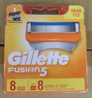 Gillette 吉列 - Fusion 5 鋒隱刮鬍刀片(8片裝新裝) (平行進口)