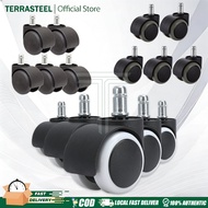5pcs Office Chair Caster 2 Inches Universal Swivel Wheels Silent Wheel Replacement Wheel