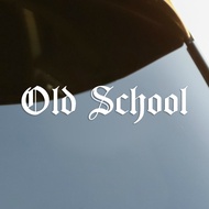 Old School Die-Cut Vinyl Decal Car Sticker Waterproof Auto Decors on Car Body Bumper Rear Window Lap