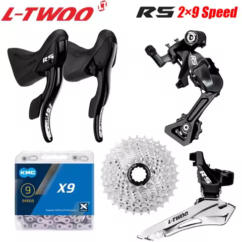 LTWOO R5 2x9S Groupset Shifter Front Derailleur Rear Derailleur Sunshine 9S 25T 28T 32T Cassette X9S