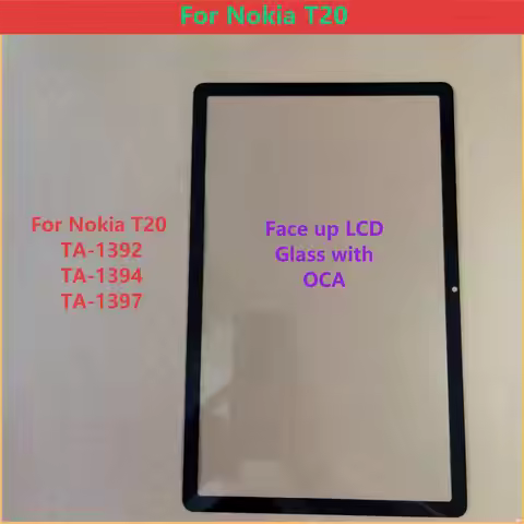 NEWS For Nokia T20 LCD TA-1397 TA-1394 TA-1392 Touch Screen Panel Tablet Front Outer LCD Glass Lens 