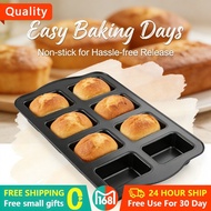 8 Cavity Mini Loaf Pan Non-stick Bread Pan Carbon Steel Brownie Pan Versatile Small Bread Loaf Pan