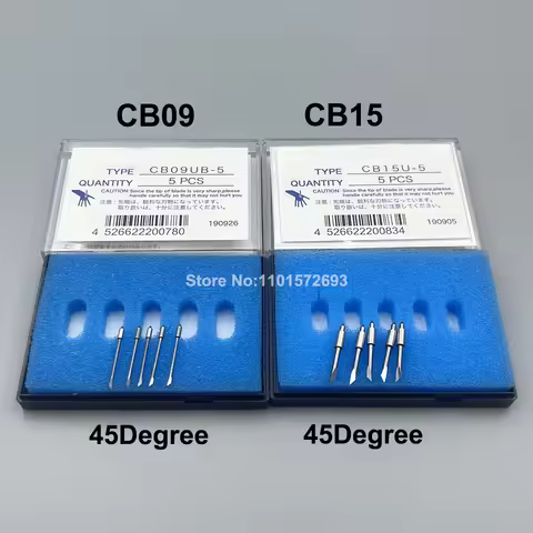 5PCS For Graphtec CB09UB-5 CB15U-5 Cutting Cemented Carbide Blade Knife for CE5000 CE6000 CE7000 FC8