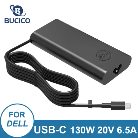 130W USB-C Type C 20V 6.5A Laptop Adapter For Dell XPS 15 9570 9575 DA130PM170 HA130PM170 HA130PM130