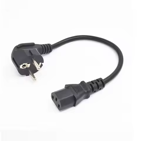 Europe EU plug Germany, France to IEC C13 Power Cord 0.2M /0.5M IEC C13 EU power mains cable AC EU P