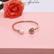 VT25 - 8 -9 mm Freshwater Pearl Bracelet, High Quality Durable Gold Plated Bracelet