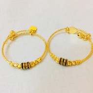 BC Bangle Baby 999.9 Gold Plated 24K Emas korea BG2-43