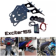 ท้ายสั้นพับได้ Yamaha Exciter155 ใส่ไฟเลี้ยวเดิมได้ไฟเลี้ยวแต่งได้มีไฟส่องป้ายทะเบียนให้พร้อม