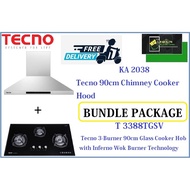 TECNO HOOD AND HOB BUNDLE PACKAGE FOR ( KA 2038 &amp; T 3388TGSV )