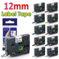50pcs 12mm TZe231 Laminated Tape TZe 231 Compatible Brother P-touch PT-D210 PT-H100 PT-H107 PT-H107B