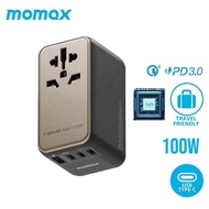 Momax 1-World Travel Adapter 120W Multi Plug Travel Charger Adapter Natural Titanium