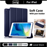 Soft Case for iPad with Pen Holder for iPad 10.2 Inch 2021/2020 iPad 9/8th 2019 iPad 7th Soft Cover
