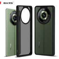 IBMRS เข้ากันได้กับ Realme 11 Pro/ 11 Pro+/11 Pro Plus Case Camo Clear Hard Back กันกระแทกฝาครอบป้องกันขั้นสูง-Matte Black