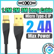 2M Cable 3M Cable Original Moxom Cable Type C Cable 2 Meter 3 Meter Cable Android Micro Cable