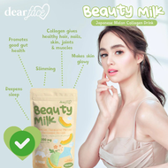 10 Sachets DEAR FACE Beauty Milk MELON Premium Japanese Collagen Drink for Glowing Skin & Anti-Aging