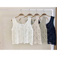 ** 32wardrobe Banniang-Customized Super Beautiful Hole Knitted Vest 03r
