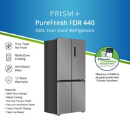 PRISM+ PureFresh FDR 440 | 440L Four Door Refrigerator|True Total No-Frost |Multi-Zone Cooling