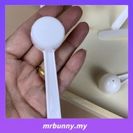 【MRBUNNY】50/100pc 5g White Plastic Measuring Spoon Gram Scoop Food Baking Medicine Powder