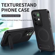 Casing For Realme C85 Pro RealmeC85 C85Pro 4G 5G Carbon Fiber Leather Phone Case Bracket Shockproof 