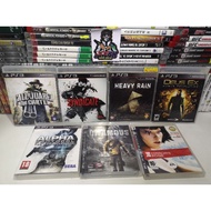 SYNDICATE, CALL OF JUAREZ, HEAVY RAIN, DEUS EX, MIRRORS EDGE, INFAMOUS,  PS3 GAMES USED *PHYSICAL DI