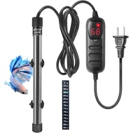 HITOP Compact Submersible Aquarium Heater -100W Digital Heater for Fish Tank Turtle Tank 10-25 Gallo