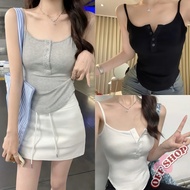 OFF SHOP Camisole With Foam Pads 4 Button Details Slightly Sexy FY229-H
