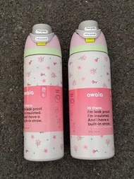 Owala保溫杯FreeSip雙飲碎花粉綠大容量304不鏽鋼吸管杯【戶外便攜】水杯 水壺 保溫瓶