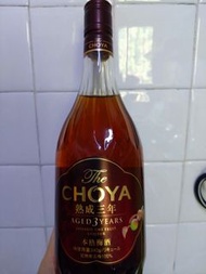 完全未開封  平絕降至HK$180  無禮盒包裝  CHOYA 熟成三年本格梅酒  700毫升