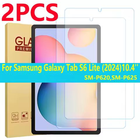 2 Pieces For Samsung Galaxy Tab S6 lite 2024 10.4 inch Tempered Glass Screen Protector SM-P620 SM-P6