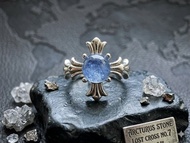 藍線石水晶- S 925純銀戒指