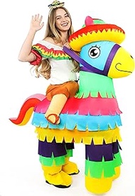 Cinco De Mayo Inflatable Costume Women Men Mexican Blow Up Ride on Donkey Piñata Costumes Funny Cosp