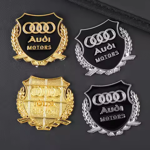 Car Body Fender Side Emblem Window Trunk Decorative Sticker For Audi A1 A2 A3 A4 A5 A6 A7 A8 Q5 Q7 C