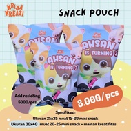 (Min 15- BACA DESKRIPSI) Snack Pouch Size 25x35 (APG93)