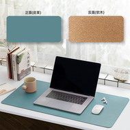 全城熱賣 - S27 （藍色 60cm*30cm）軟木皮革 滑鼠墊 電腦墊 超大電腦鍵盤辦公桌墊 學生書桌 寫字墊子 桌墊