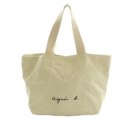 agnes b. Tote Bag ivory canvas Direct from Japan Secondhand