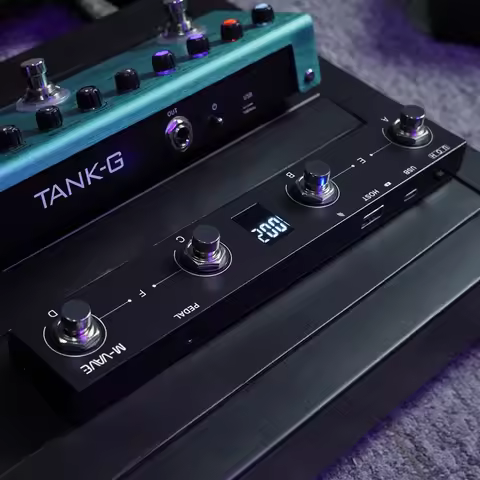 M-VAVE Chocolate Plus MIDI Wireless Controller Pro Keyboard 4 Buttons Foot Switch Supports MIDI Host