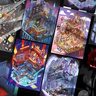 ENWEI 3 Pcs [The 16th Series In Operation Today] Puzzle 3D Immersive Decompression Landscape Poster 