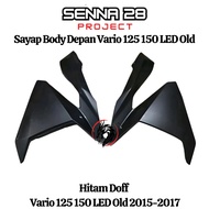 Cover RL fr front wing body front side vario 125 150 led old K59 right Kiri set black DOFF