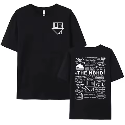 The Neighborhood NBHD Band Printing T-shirt High Quality Women Tshirts Ropa Mujer Casual Short Sleev